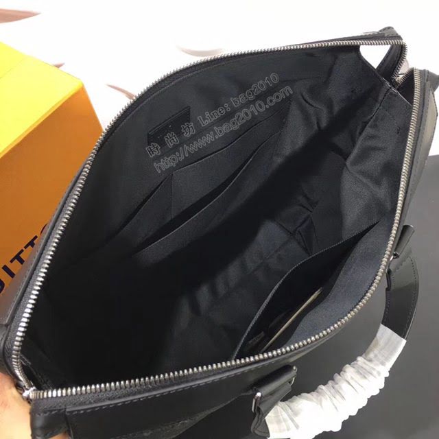 lv新款包包 路易威登TOTE EXPLORER手提包 Eclipse Monogram帆布 lv手提肩背男士公事包 M40567  ydh3913